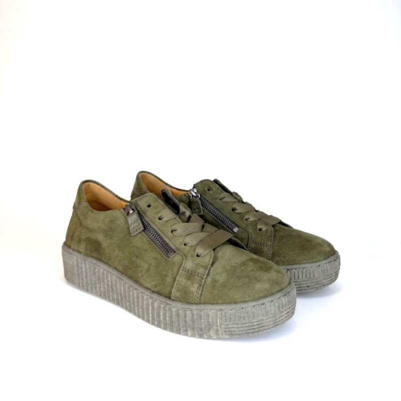 Wisdom 6010.02 Trainers - Olive Suede