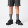 Riddock Boy J847SH School Shoes - Black Leather
