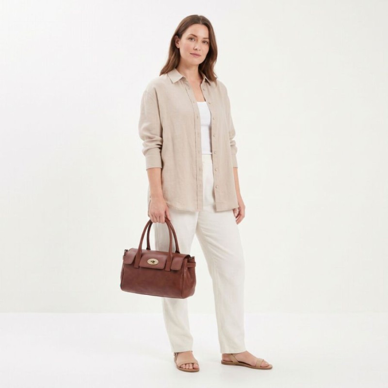914066 Handbag - Brown Leather 914066 Handbag - Brown Leather