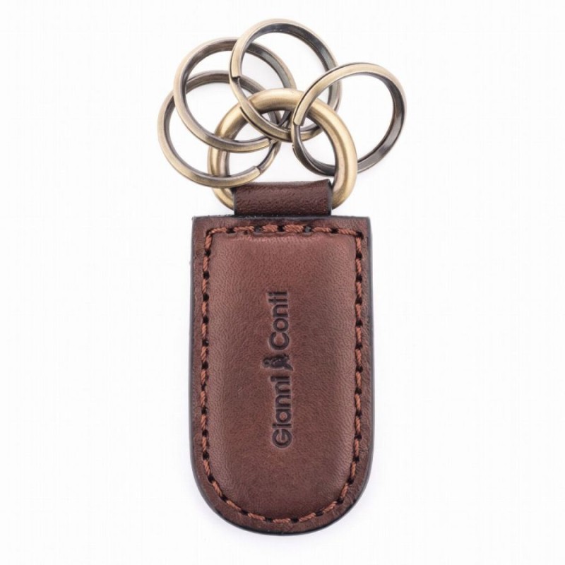 919743 Keyring - Brown Leather 919743 Keyring - Brown Leather