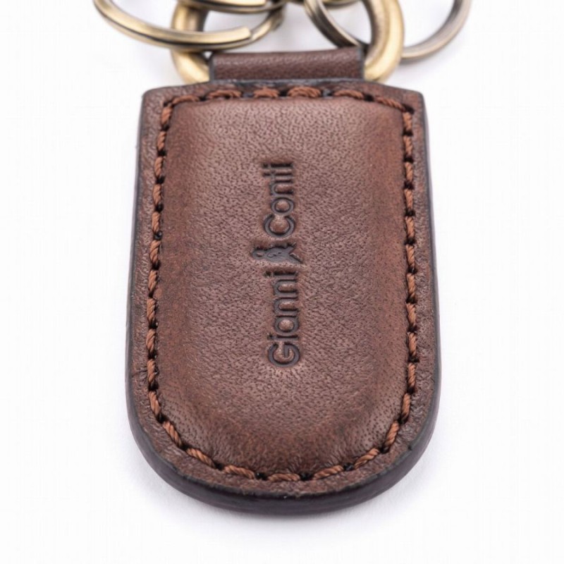 919743 Keyring - Brown Leather 919743 Keyring - Brown Leather