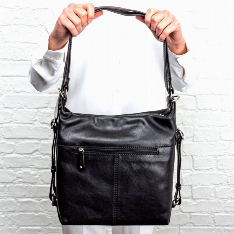 9440546 Handbag- Black Leather