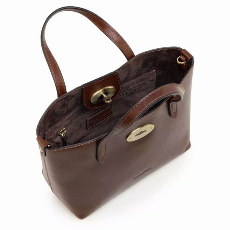 9403020 Handbag - Marrone Leather 9403020 Handbag - Marrone Leather