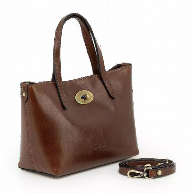 9403020 Handbag - Marrone Leather 9403020 Handbag - Marrone Leather