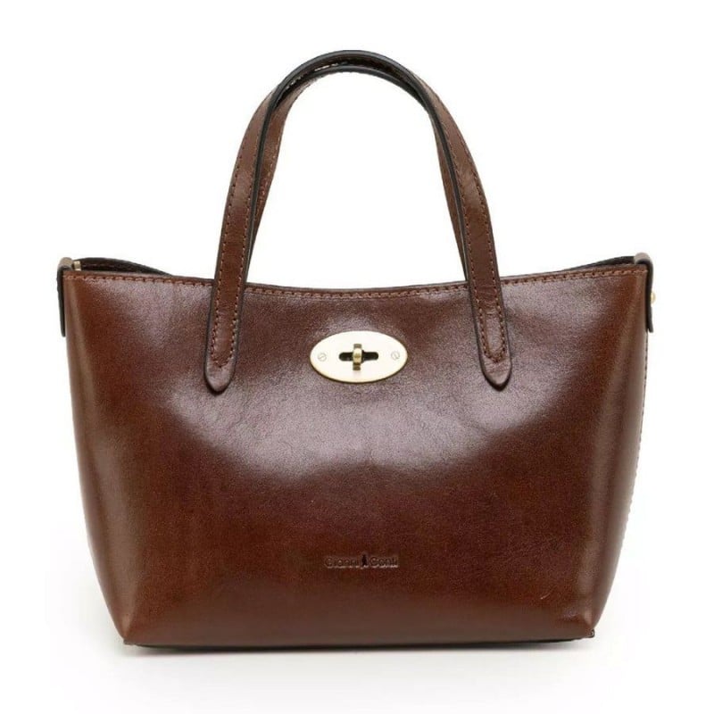 9403020 Handbag - Marrone Leather 9403020 Handbag - Marrone Leather