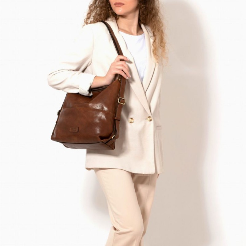 9440546 Shoulder Bag - Cognac Leather