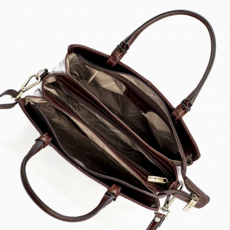 9403661 Handbag - Marrone Leather 9403661 Handbag - Marrone Leather