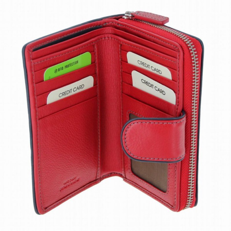 588305 Purse - Rosso-Jeans Leather