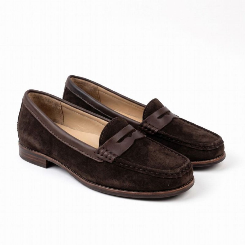 Golden Boot Dakota 25959 Loafers - Brown Suede