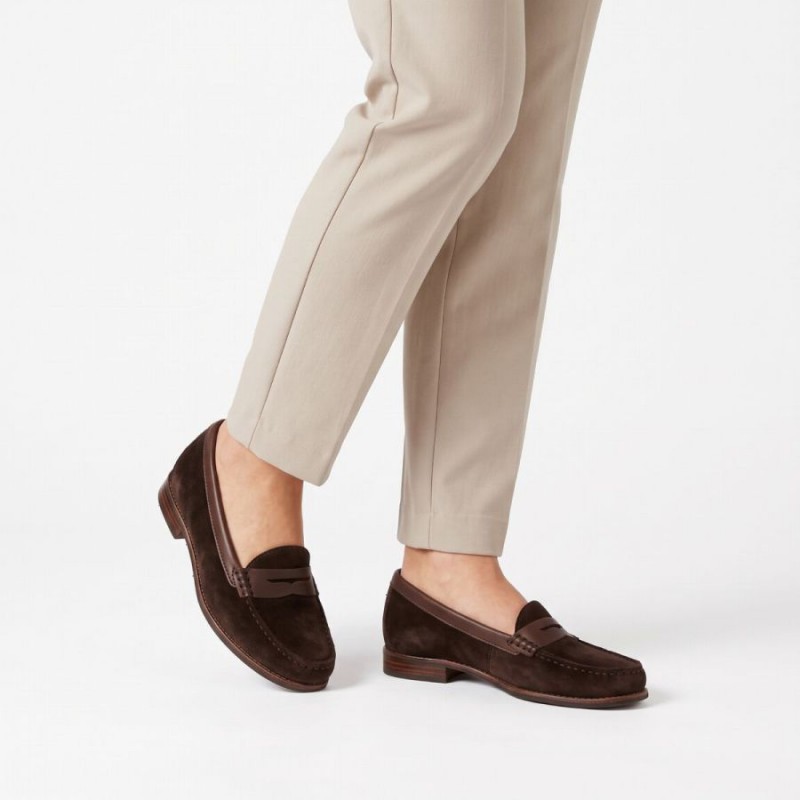 Golden Boot Dakota 25959 Loafers - Brown Suede