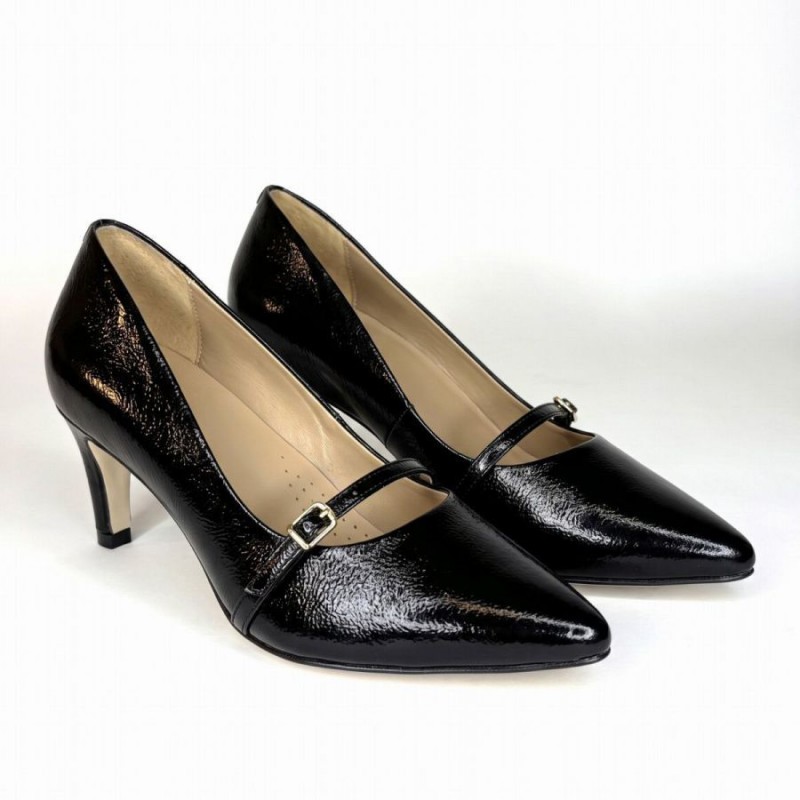 Golden Boot Jess 75037 Shoes - Black Patent