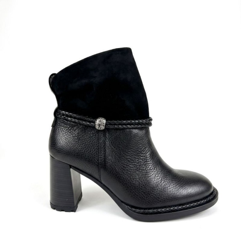Alabama HI265132 Ankle Boots - Black Leather Alabama HI265132 Ankle Boots - Black Leather
