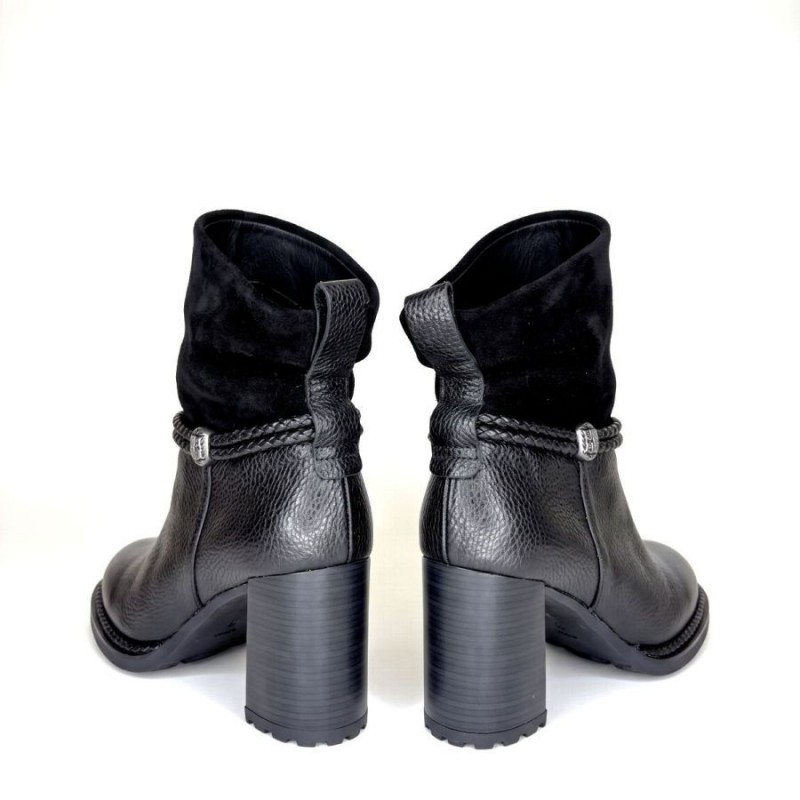 Alabama HI265132 Ankle Boots - Black Leather Alabama HI265132 Ankle Boots - Black Leather