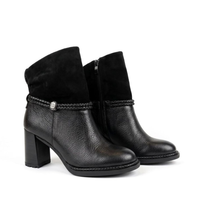 Alabama HI265132 Ankle Boots - Black Leather Alabama HI265132 Ankle Boots - Black Leather