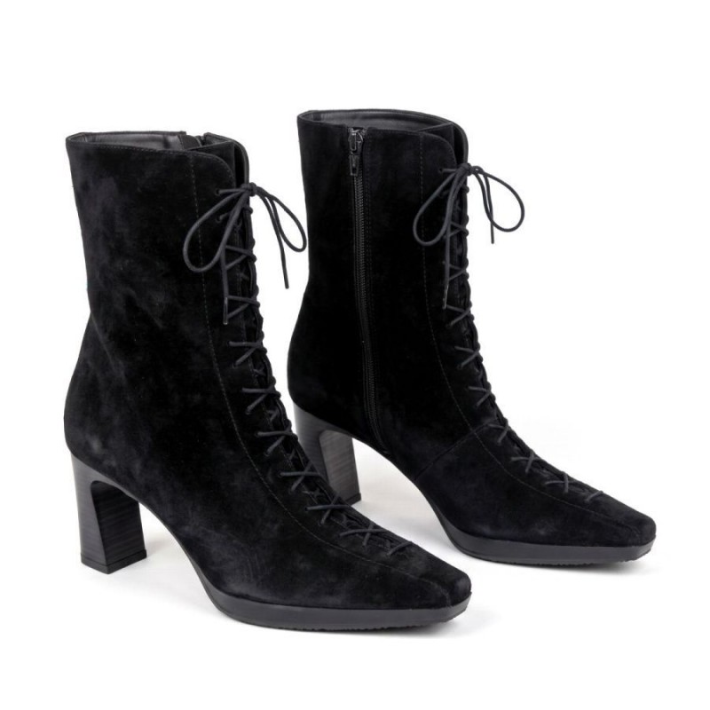 Bangkok HI265227 Ankle Boots - Black Suede