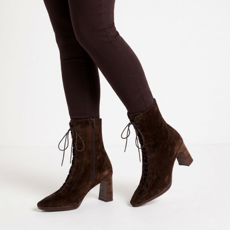 Bangkok HI265227 Ankle Boots - Espresso Suede