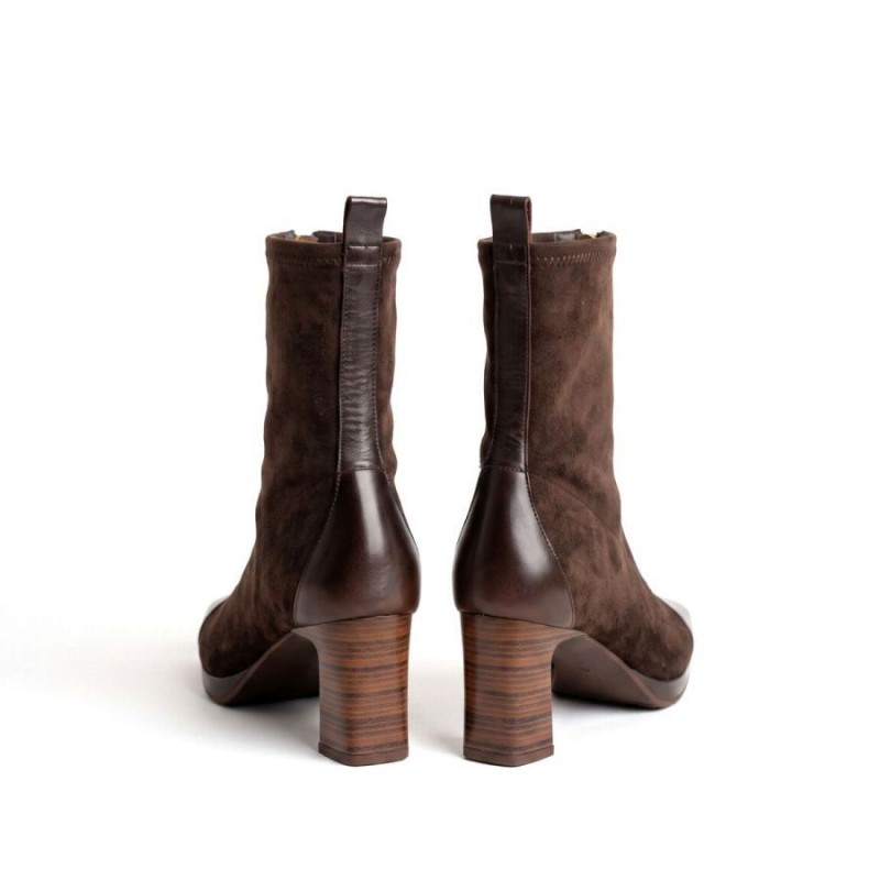 Bangkok HI265085 Ankle Boots - Honey Suede
