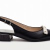 Azucena BHV264771 Slingbacks - Black Leather Azucena BHV264771 Slingbacks - Black Leather