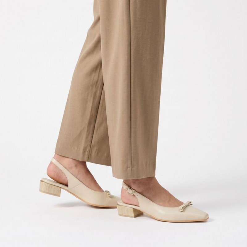 Azucena BHV264771 Slingback - Cream Leather