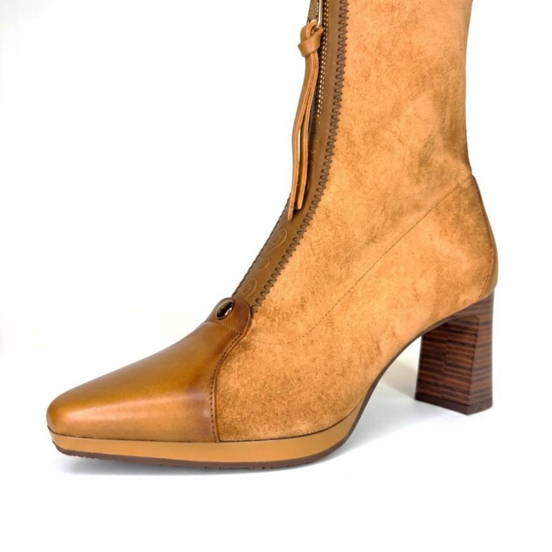 Bangkok HI265085 Ankle Boots - Honey Suede