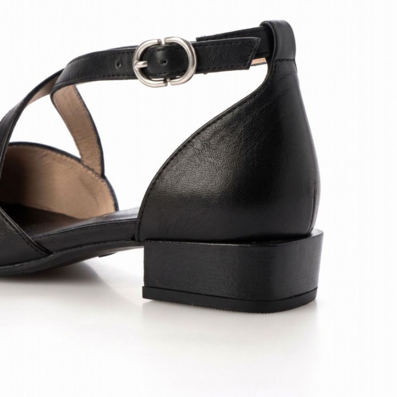 Lila BHV264811 Shoes - Black Leather Lila BHV264811 Shoes - Black Leather