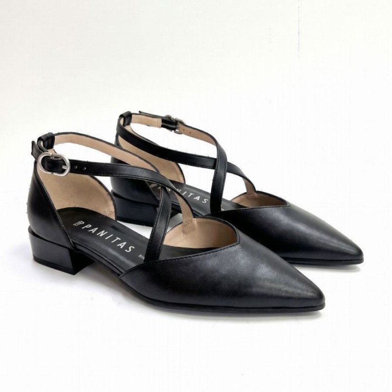 Lila BHV264811 Shoes - Black Leather Lila BHV264811 Shoes - Black Leather