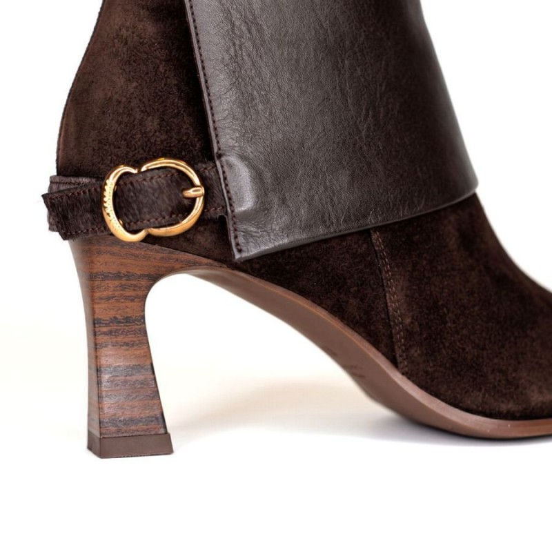Paris HI265070 Ankle Boots - Espresso Suede