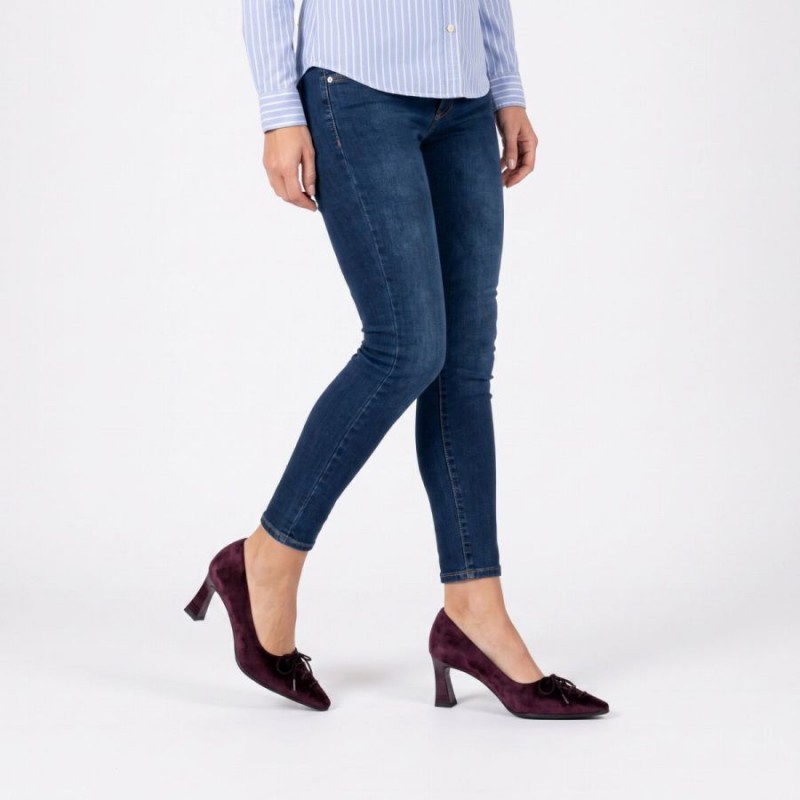 Paris HI264951 Court Shoes - Bordeaux Suede