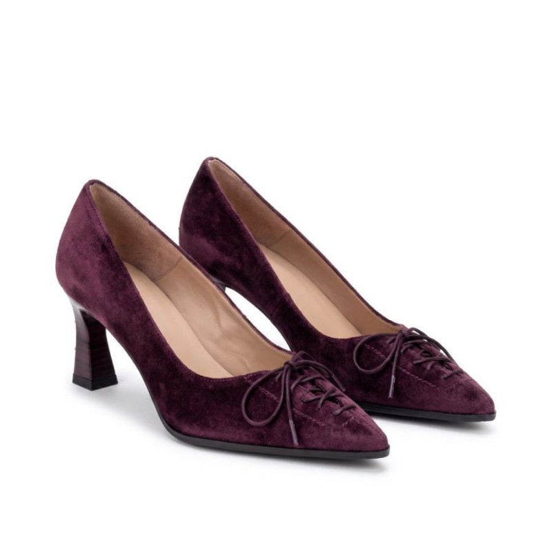 Paris HI264951 Court Shoes - Bordeaux Suede