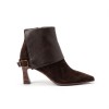 Paris HI265070 Ankle Boots - Espresso Suede