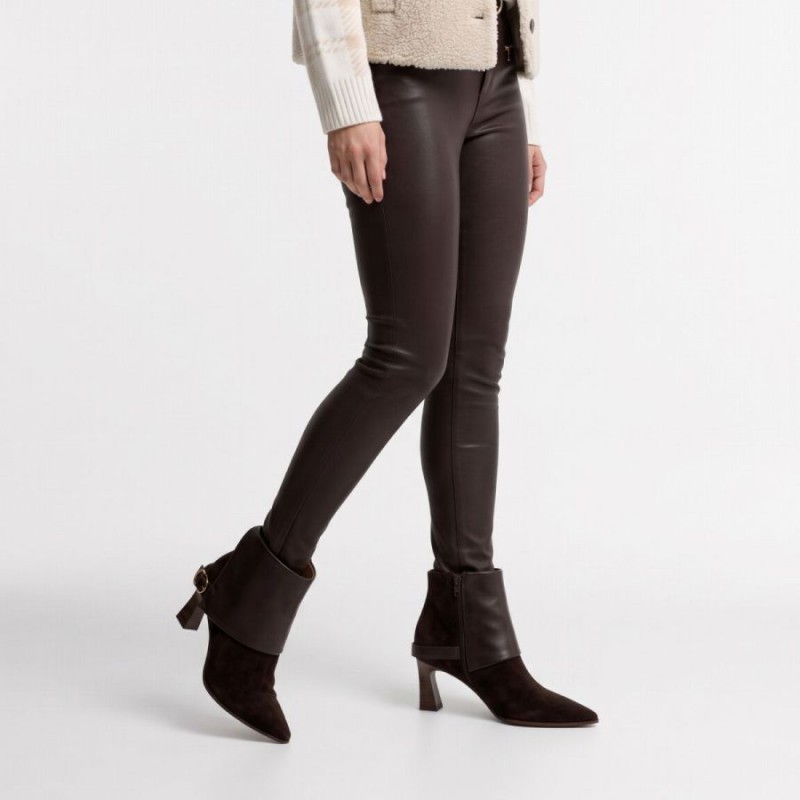 Paris HI265070 Ankle Boots - Espresso Suede