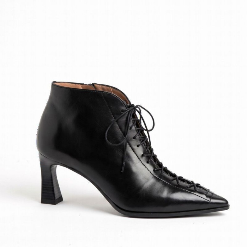 Paris HI264960 Ankle Boots - Black Leather