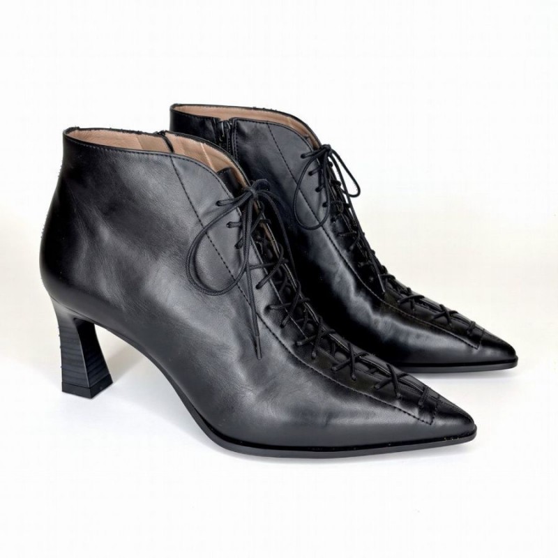 Paris HI264960 Ankle Boots - Black Leather