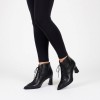 Paris HI264960 Ankle Boots - Black Leather