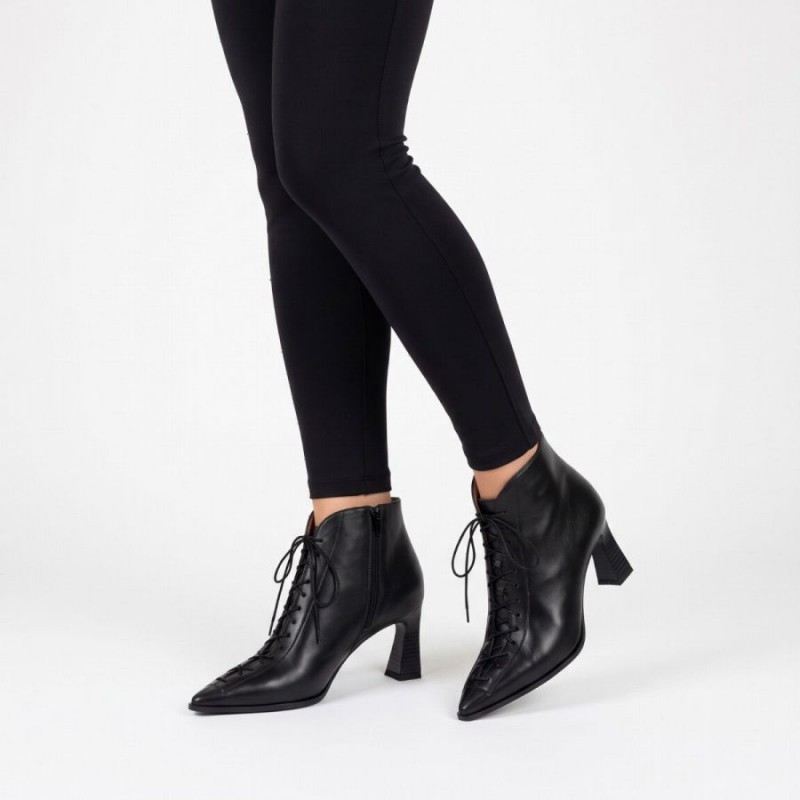 Paris HI264960 Ankle Boots - Black Leather