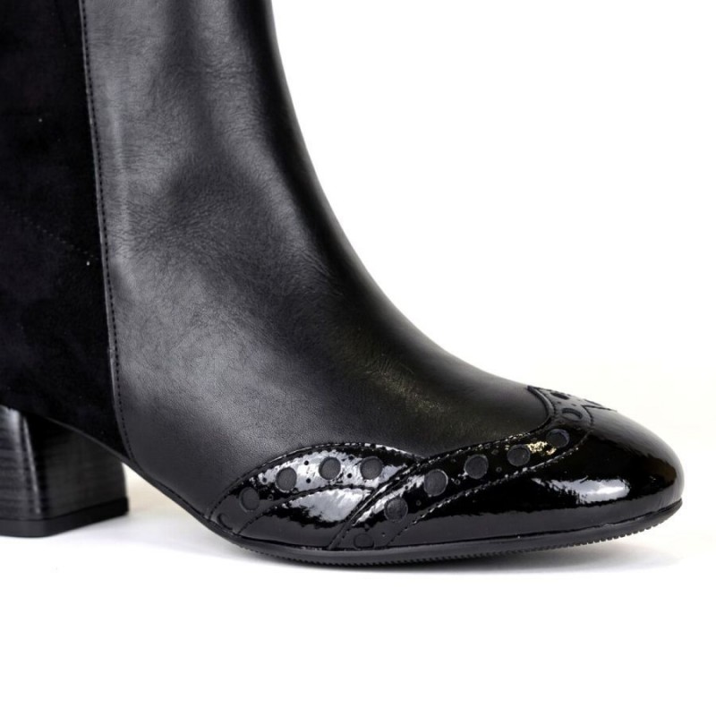 Varsovia HI265203 Ankle Boots - Black Patent