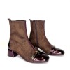 Varsovia BHI265016 Ankle Boots - Chocolate Brown Bordo Varsovia BHI265016 Ankle Boots - Chocolate Brown Bordo