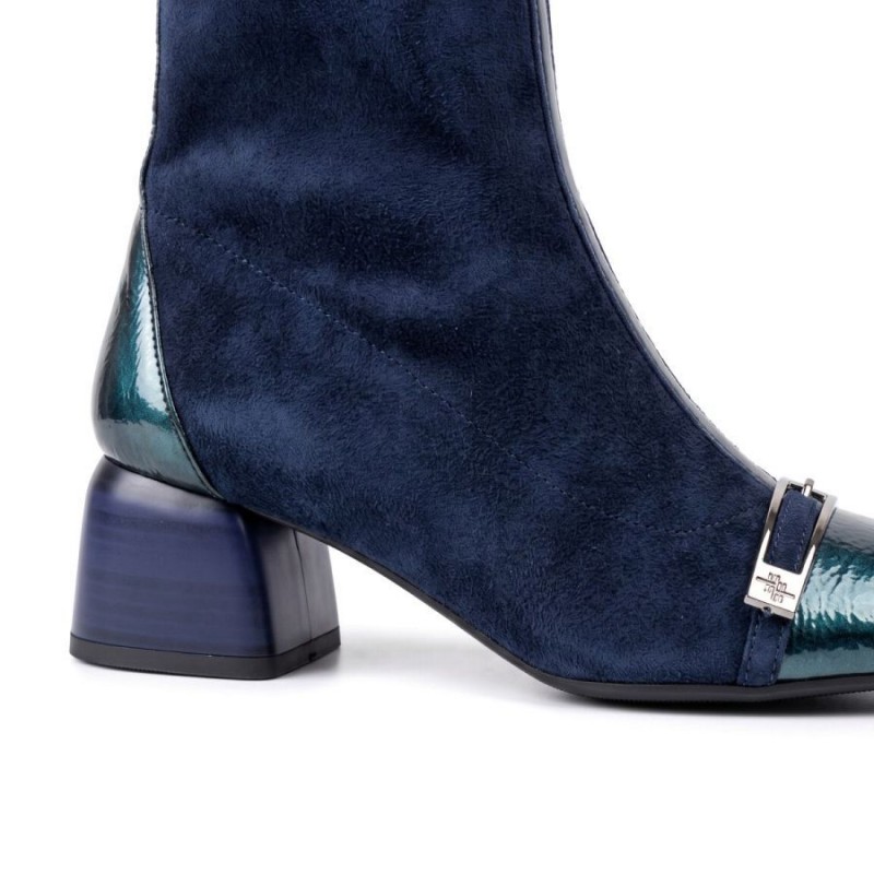 Varsovia BHI265016 Ankle Boots - Teal Suede Varsovia BHI265016 Ankle Boots - Teal Suede