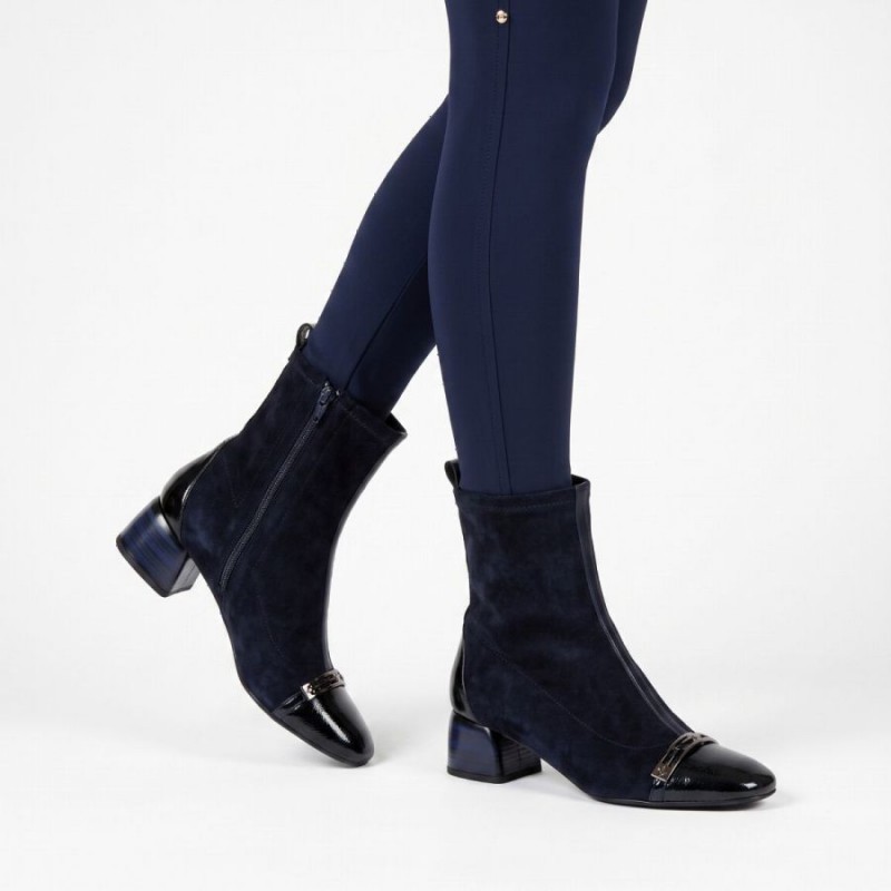Varsovia BHI265016 Ankle Boots - Teal Suede Varsovia BHI265016 Ankle Boots - Teal Suede