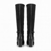 Bangkok HI265086 Knee High Boots - Black Suede Bangkok HI265086 Knee High Boots - Black Suede