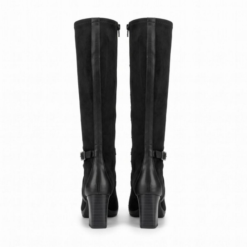 Bangkok HI265086 Knee High Boots - Black Suede Bangkok HI265086 Knee High Boots - Black Suede