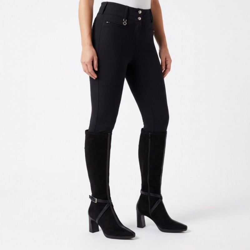 Bangkok HI265086 Knee High Boots - Black Suede Bangkok HI265086 Knee High Boots - Black Suede