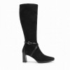 Bangkok HI265086 Knee High Boots - Black Suede Bangkok HI265086 Knee High Boots - Black Suede