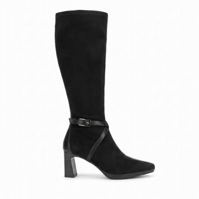 Bangkok HI265086 Knee High Boots - Black Suede Bangkok HI265086 Knee High Boots - Black Suede