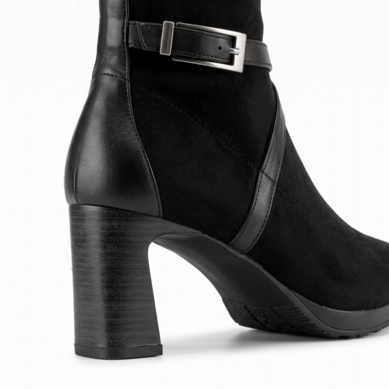 Bangkok HI265086 Knee High Boots - Black Suede Bangkok HI265086 Knee High Boots - Black Suede