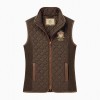 Boughton Diamond Quilt Gilet - Walnut