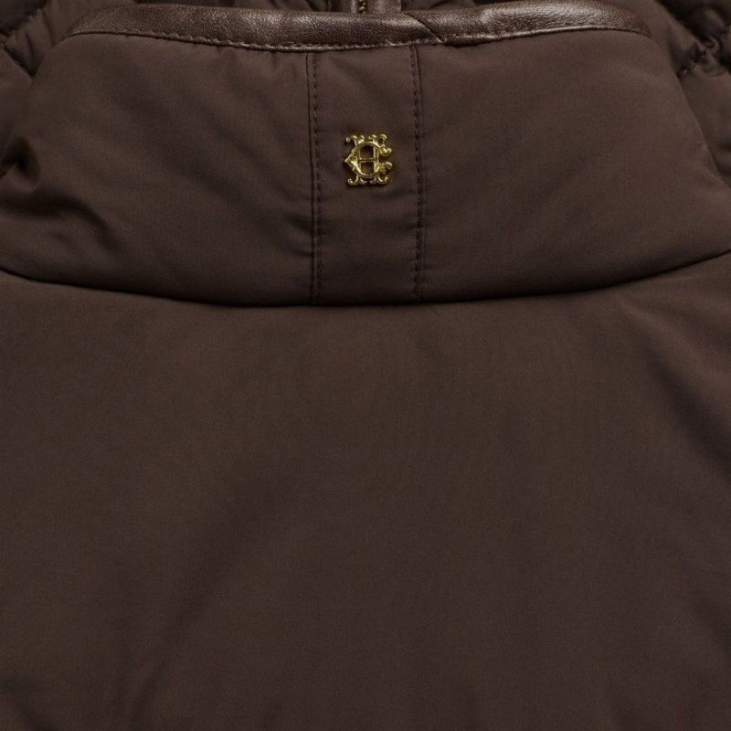 Boughton Diamond Quilt Gilet - Walnut