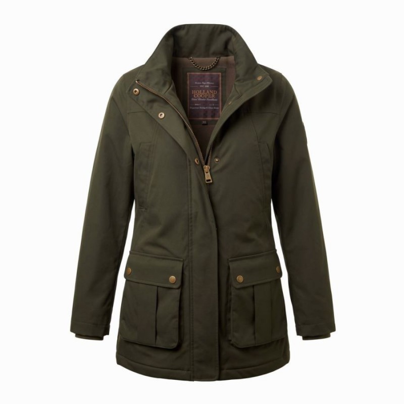 Bramwell Waterproof County Coat - Khaki