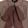 Burford Blouse - Coffee Gingham