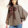 Burford Blouse - Coffee Gingham